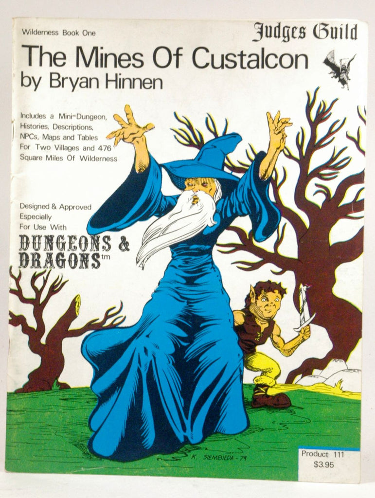 The Mines of Custalcon (Judges Guild, Wilderness Book One), by Bryan Hinnen  