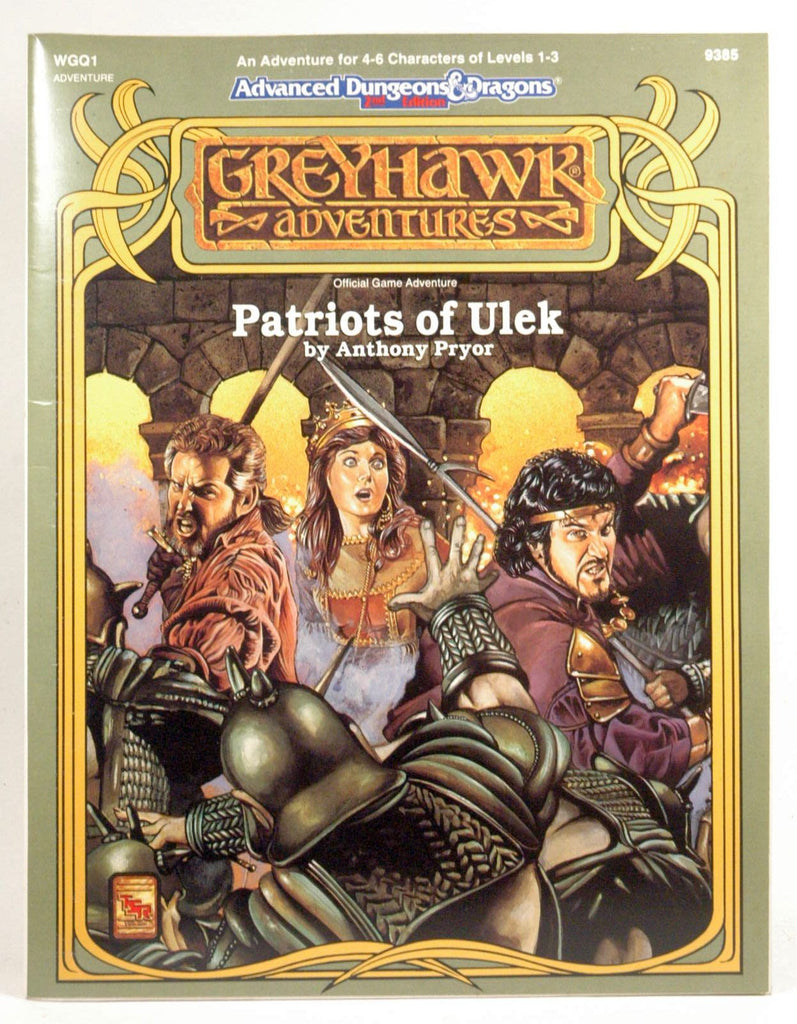 Patriots of Ulek (Advanced Dungeons & Dragons #9385/Greyhawk Adventures Module WGQ1), by Pryor, Anthony  
