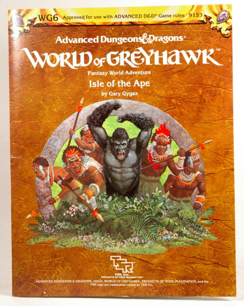 Isle of the Ape (AD&D Fantasy Roleplaying, Greyhawk Adventure+Map, WG6/9153), by Gygax, Gary  