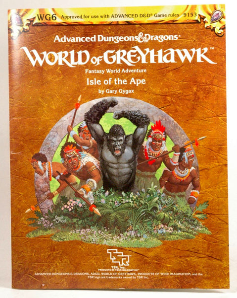 Isle of the Ape (AD&D Fantasy Roleplaying, Greyhawk Adventure+Map, WG6/9153), by Gygax, Gary  