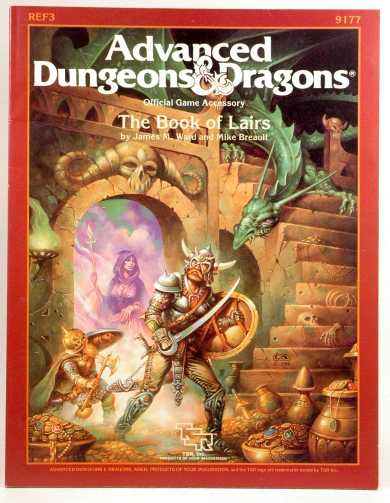 The Book of Lairs (Advanced Dungeons & Dragons Official Game Accessory, REF3, No. 9177), by Breault, Mike, Ward, James M.  