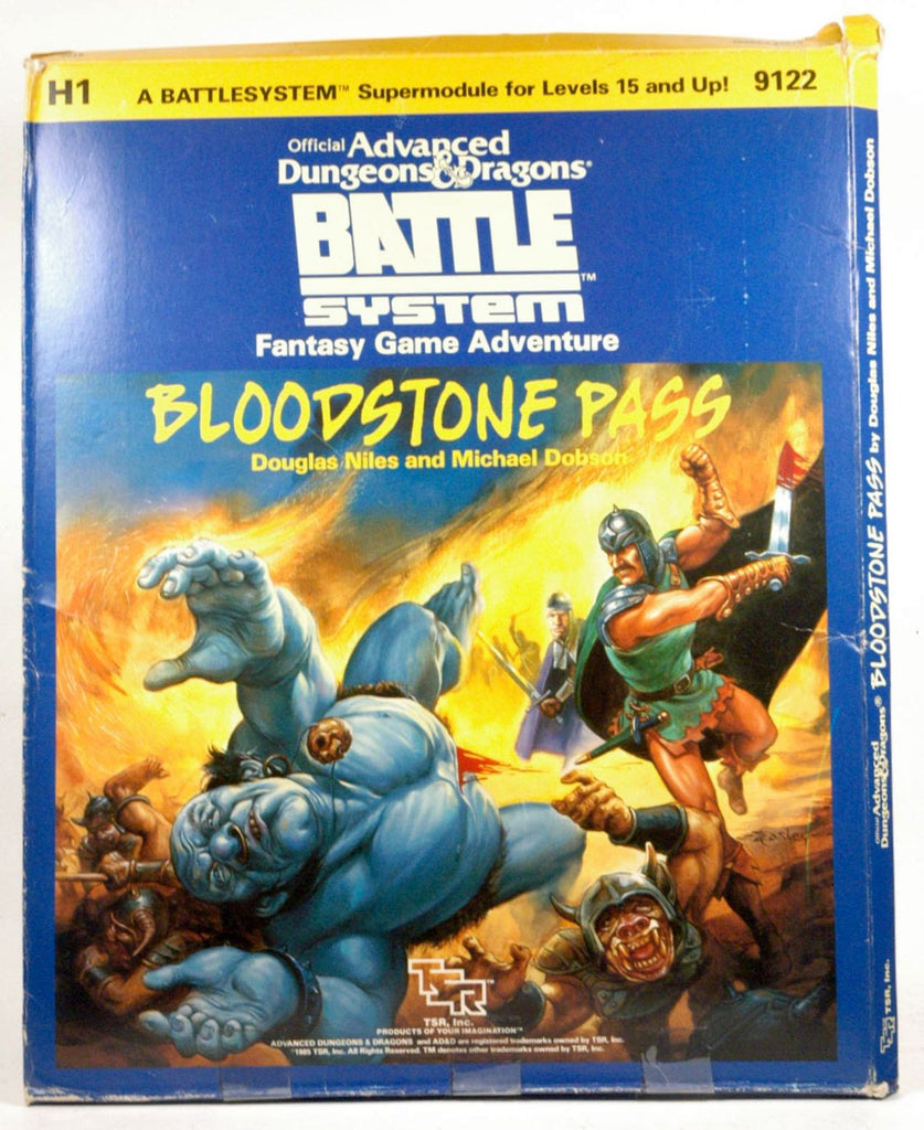 Bloodstone Pass (Advanced Dungeons & Dragons Battlesystem, Module H1), by Michael Dobson, Douglas Niles  