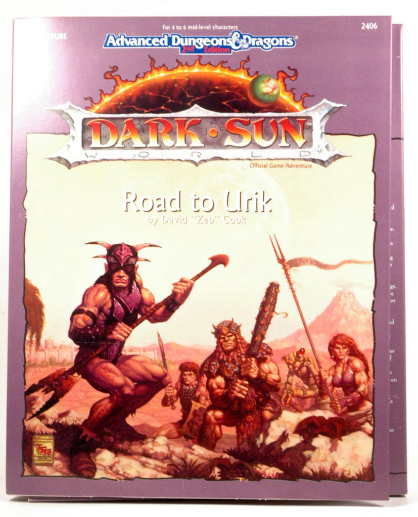 Road to Urik (Dsq1, Dark Sun Game): Advanced Dungeons & Dragons Official Game Adventure, by Cook, David  
