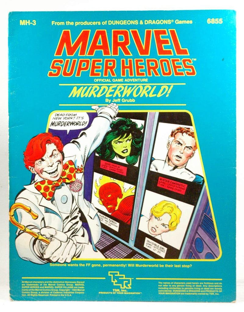 Murderworld! (Marvel Super Heroes module MH3), by Grubb, Jeff  