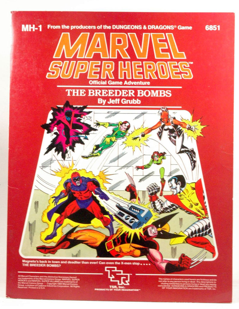 The Breeder Bombs (Marvel Super Heroes module MH1), by Grubb, Jeff  