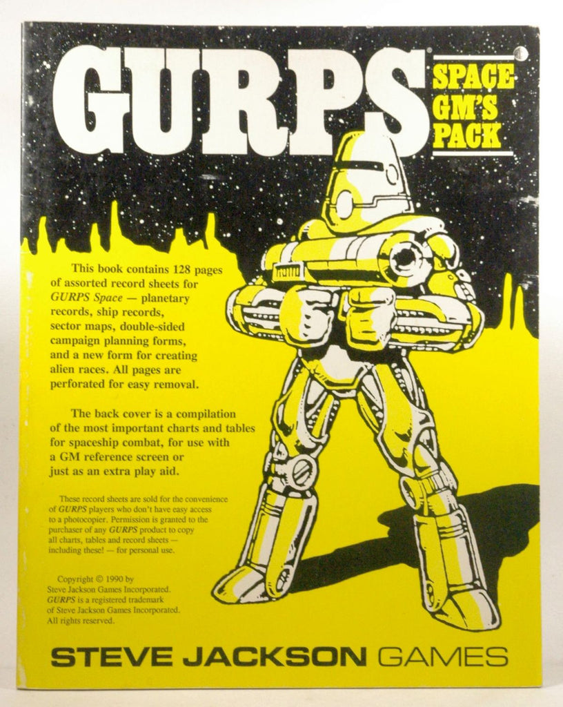 Gurps Space Gms Pack, by Steve Jackson Games  