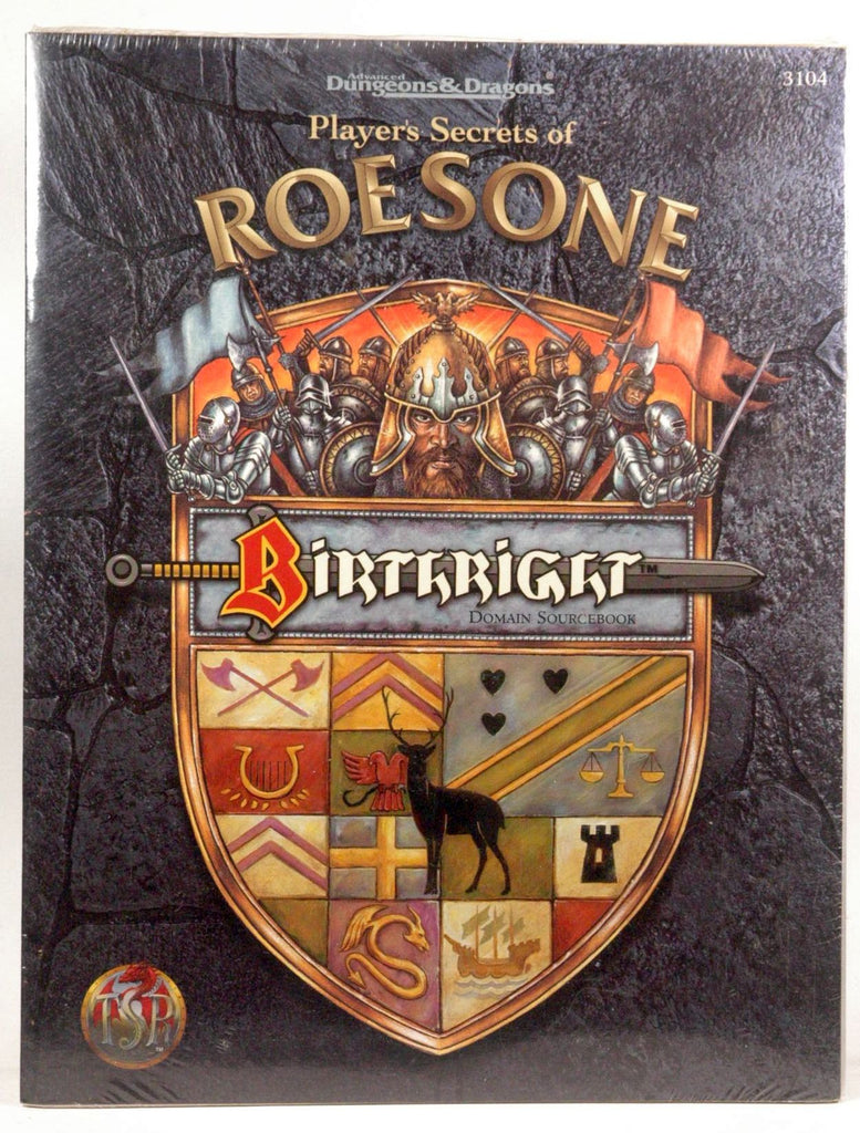 Player's Secrets of Roesone (Advanced Dungeons & Dragons, 2nd Edition: Birthright, Domain Sourcebook/3104), by TSR Inc  