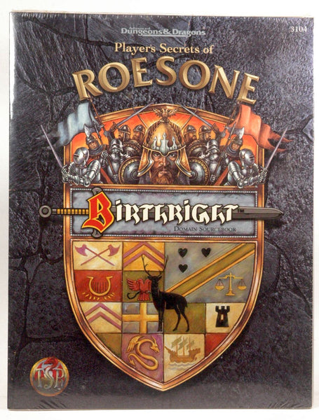 Player's Secrets of Roesone (Advanced Dungeons & Dragons, 2nd Edition: Birthright, Domain Sourcebook/3104), by TSR Inc  