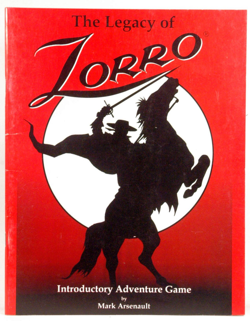 The Legacy of Zorro Introductory Adventure Game, by Arsenault, Mark  