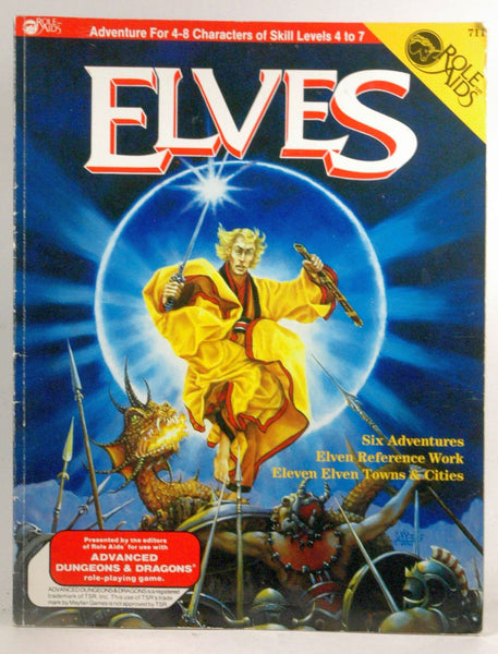 Elves (Role Aids / Advanced Dungeons & Dragons), by Glaberson, Cory (editor)  