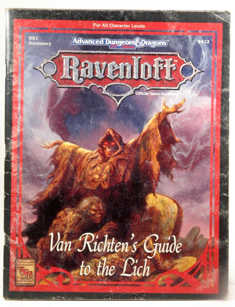 Van Richten's Guide to the Lich (Advanced Dungeons & Dragons, Ravenloft, #9412), by Haddock, Erik  