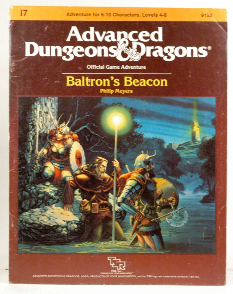 Baltron's Beacon (Advanced Dungeons & Dragons Module I7), by Philip Meyers  