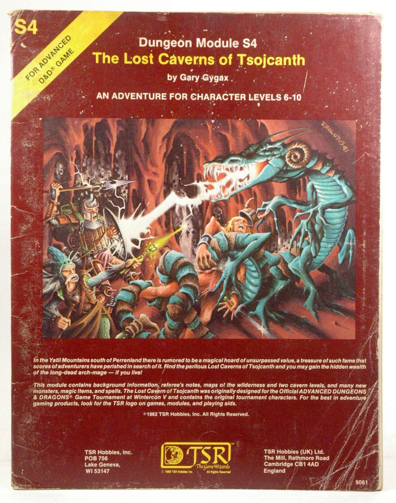 The Lost Caverns of Tsojcanth (Advanced Dungeons & Dragons Module S4), by Gygax, Gary  