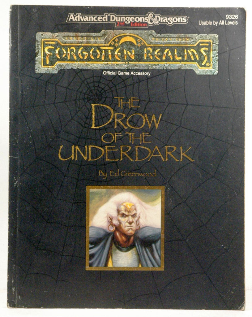 The Drow of the Underdark: Forgotten Realms Accessory, 2nd Edition (Advanced Dungeons & Dragons), by Greenwood, Ed  