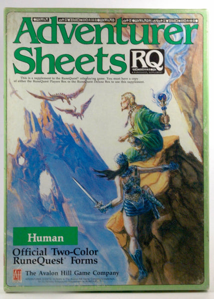 Adventurer Sheets: Human (Runequest), by   