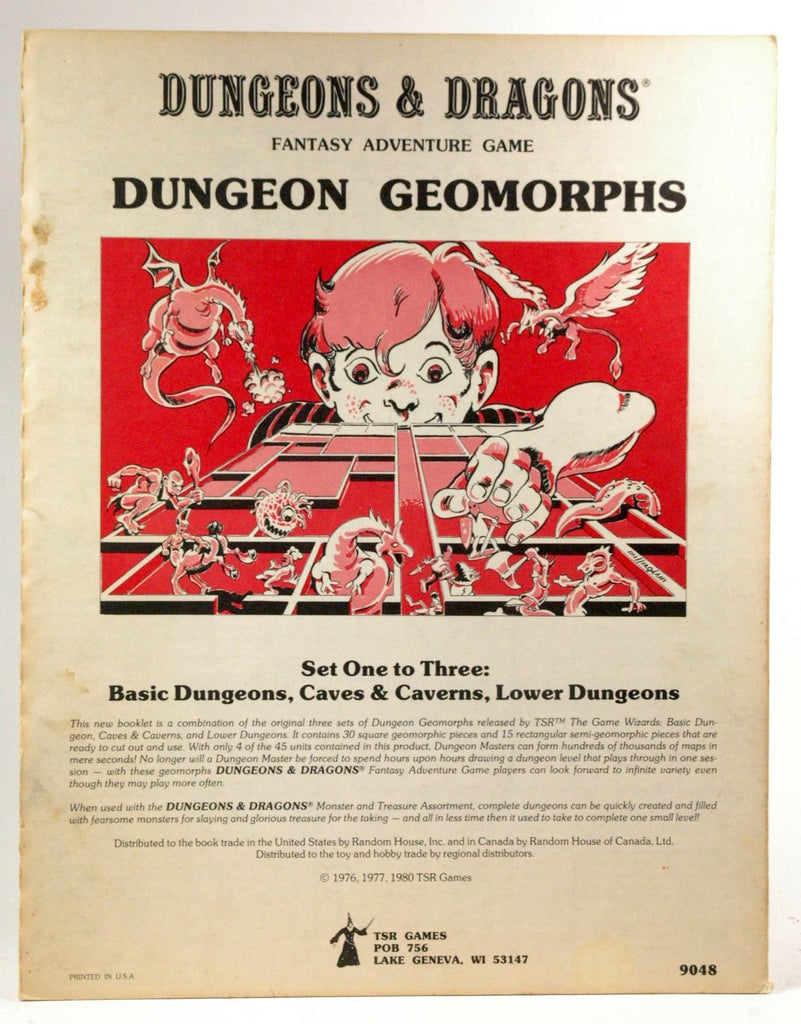Dungeon Geomorph Assortment: Set 1-3 Basic Dungeons, Caves & Caverns, Lower Dungeons (Advanced Dungeons & Dragons/AD&D), by   