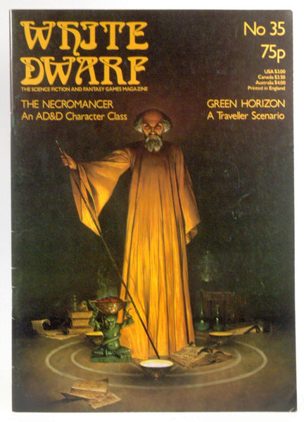 White Dwarf, November 1982, No. 35, The Science Fiction and Fantasy Games Magazine (The Necromancer/Green Horizon), by   