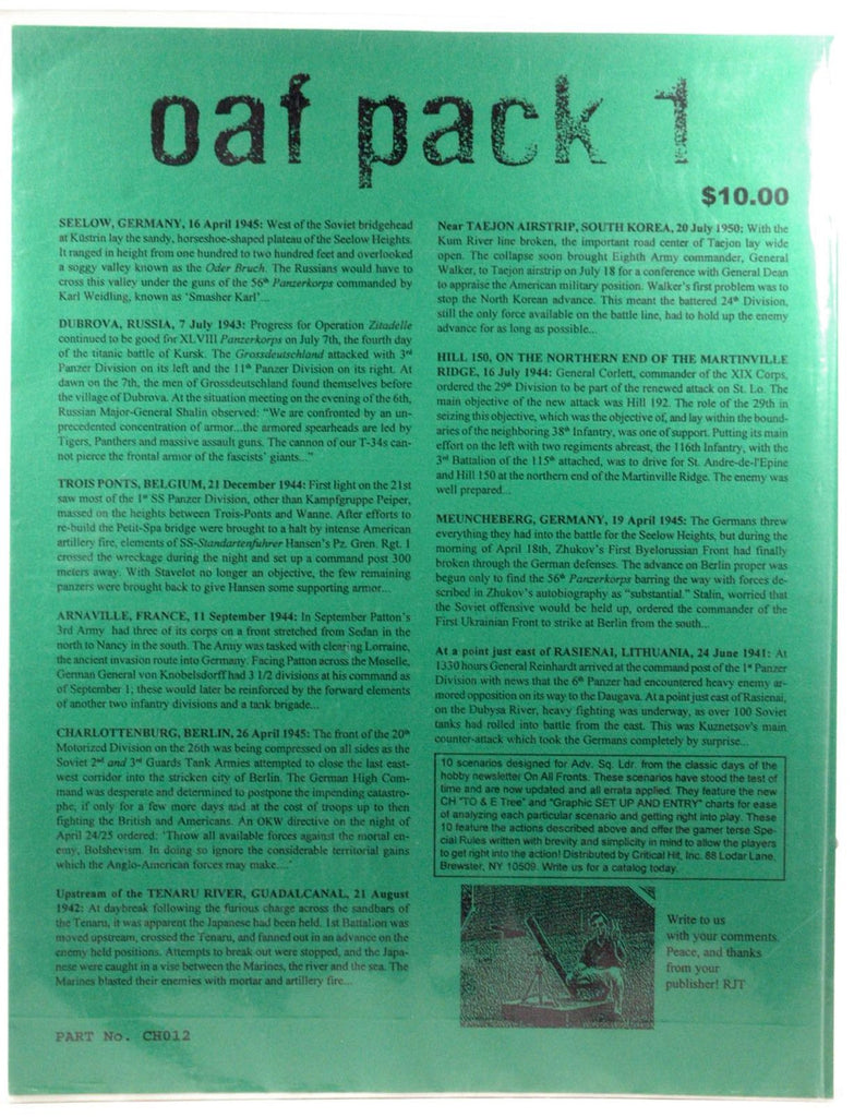 OAF Pack 1 CH012, by RJT  