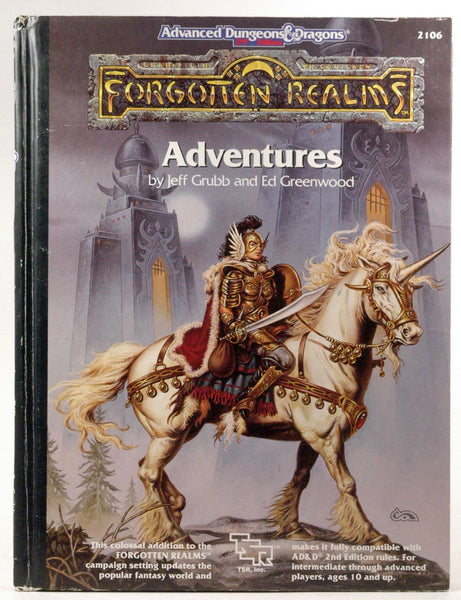 Forgotten Realms Adventures (Advanced Dungeons and Dragons Hardcover Accessory Rulebook), by Grubb, Jeff  
