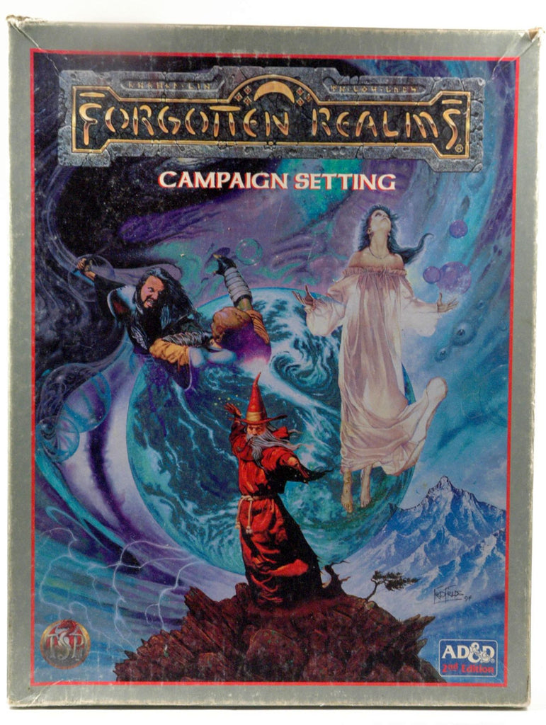 The Forgotten Realms Campaign Set (AD&D Fantasy Roleplaying, 2books + 4maps + HexGrid), by Grubb, Jeff, Greenwood, Ed  