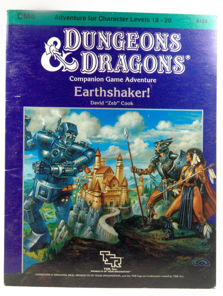 Earthshaker! (Dungeons & Dragons module CM4, Adventure for Character Levels 18-20), by David  "Zeb" Cook  