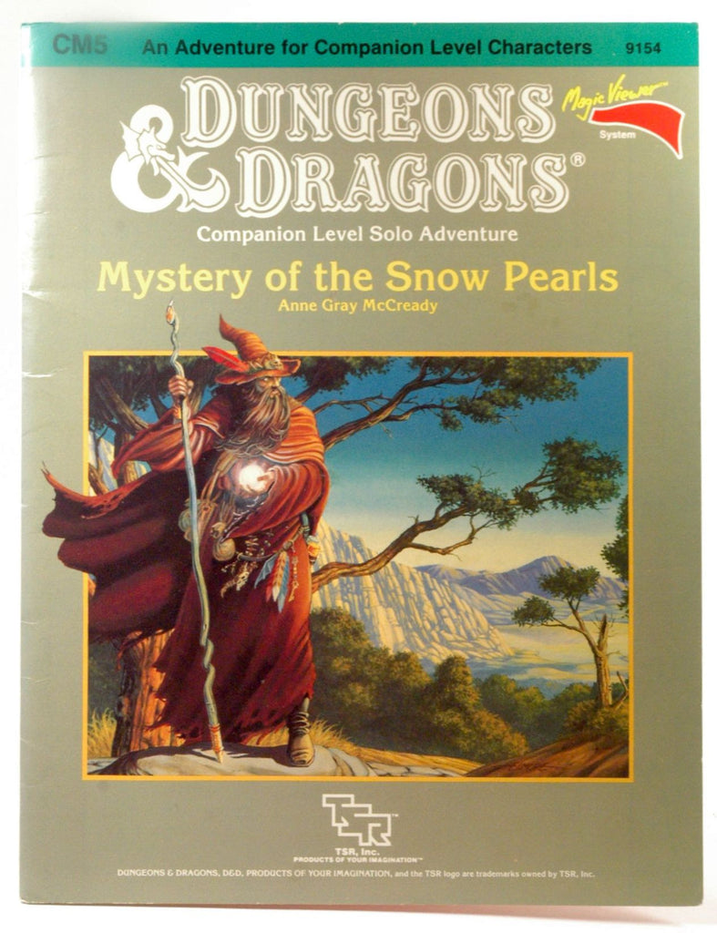 Mystery of the Snow Pearls (Dungeons & Dragons Module CM5), by McCready, Anne Gray  