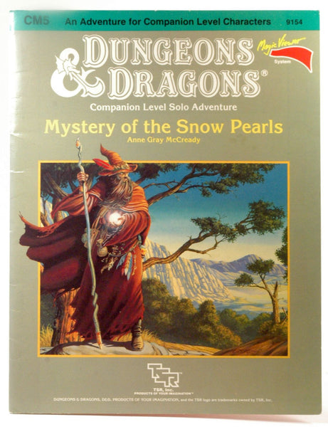 Mystery of the Snow Pearls (Dungeons & Dragons Module CM5), by McCready, Anne Gray  