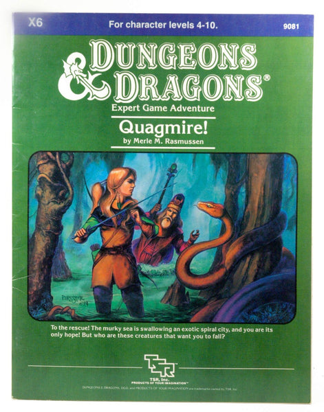 Dungeons & Dragons: Quagmire, Module X6, by Merle Rasmussen  